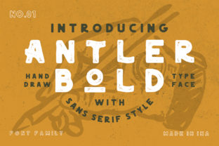 Antler Bold: A Nostalgic Sans Serif Font for Authentic Branding
