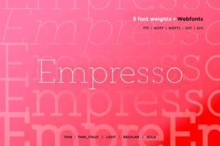 Empresso Typeface: A Web Designer’s Perspective on Elegance and Impact