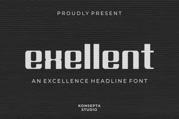 Exellent Font: A Bold Typeface for Creative Makers