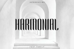 Harmonial Typeface: A Bold Sans Serif for Modern Editorial Design