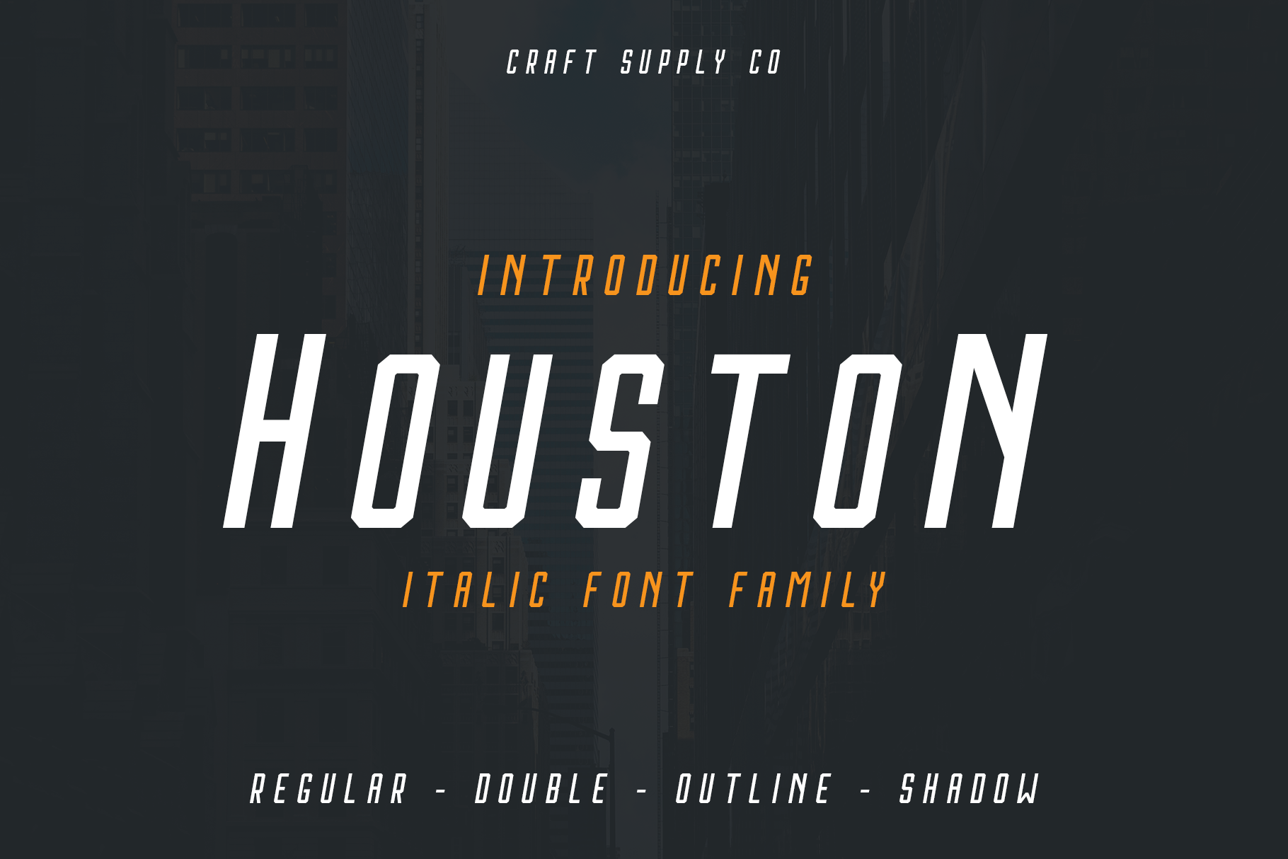 Houston Italic: A Modern Typeface for Your Business Branding