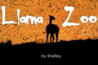 Llama Zoo: A Decorative Typeface for Creative Makers