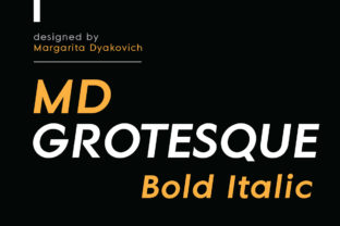 MD Grotesque Bold Italic: A Typeface for Modern Editorial Design