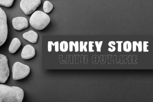 Monkey Stone: A Bold, Organic Typeface for Editorial Design