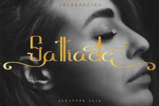 Sattiade Font: A Bold, Sweet Decorative Typeface for Craft Projects