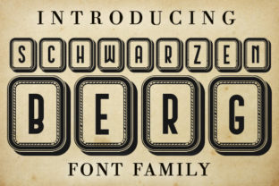 Schwarzenberg Capitals: A Bold Typeface for Handmade Creations