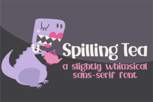 Spilling Tea: A Bold, Whimsical Font for Editorial Design