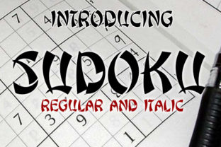 Sudoku Font: A Bold and Functional Typeface for Campaign Design