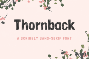 Thornback Font: A Bold, Hand-Drawn Choice for Digital Design